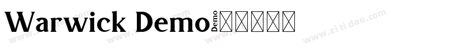 Warwick Demo字体转换